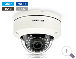 4MP Heavy-duty Dome Camera with  Remote Zoom