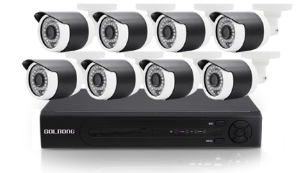 Kit de Câmeras IP com Gravadores PoE 8 Canais 1080p